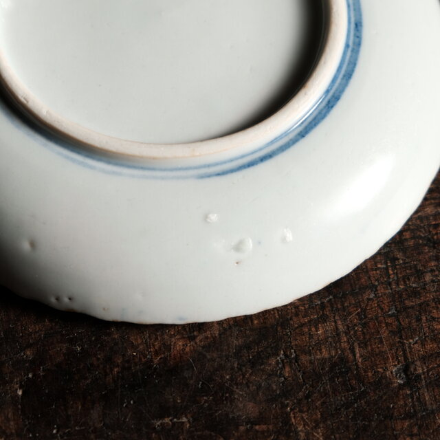 梅とメジロ◇時代印判中皿 イゲ皿 骨董・antiques 古道具 丁寧な暮らし