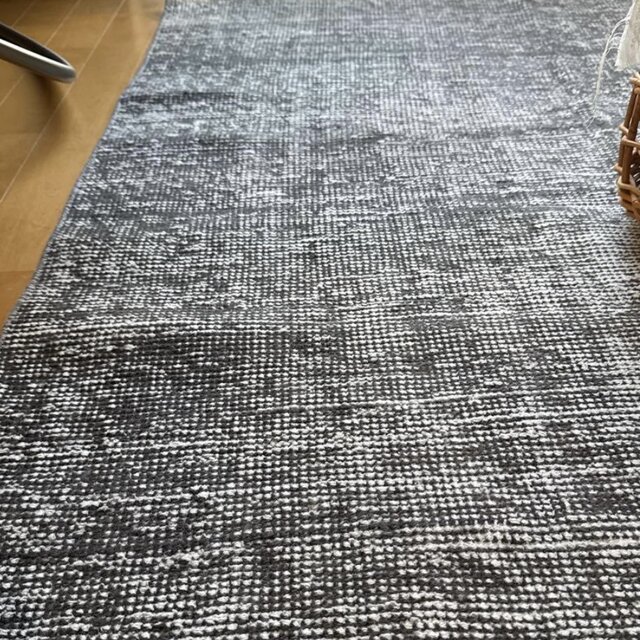 111×182 グレイワンカラーラグ 擦れシャビーシック トルコヴィンテージ