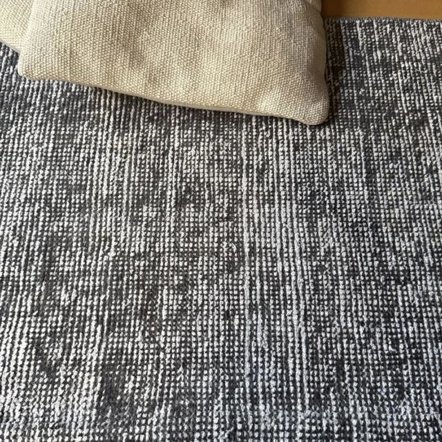 111×182 グレイワンカラーラグ 擦れシャビーシック トルコヴィンテージ