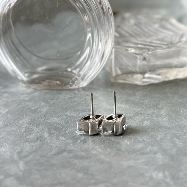 PA450-【 AVON 】エイボン・ヴィンテージピアス 2003 Silver Tone CZ