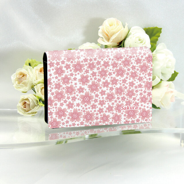名刺ケース・名刺入れ【さくら柄】（名入れ可）