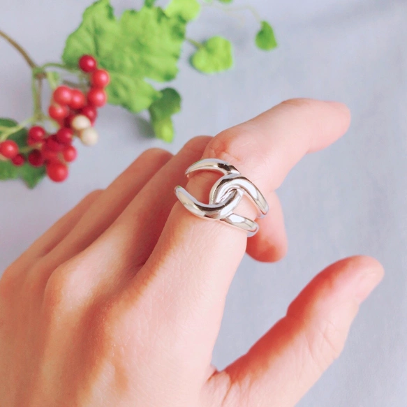 【ご縁を繋ぐ】からまリング【スターリングシルバー製/ぽってりシルエット】