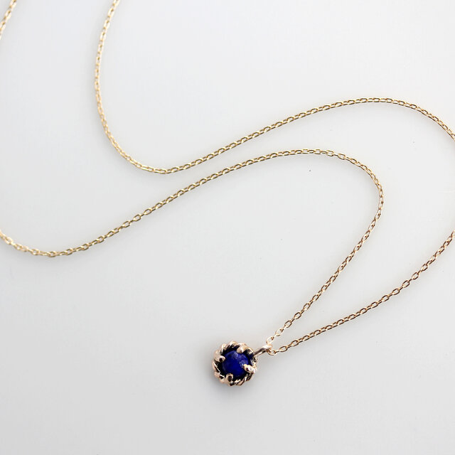 14k アトk ラピスラズリ　10号くらい K10 ラピスラズリ ネックレス | iichi 日々の暮らしを心地よくする