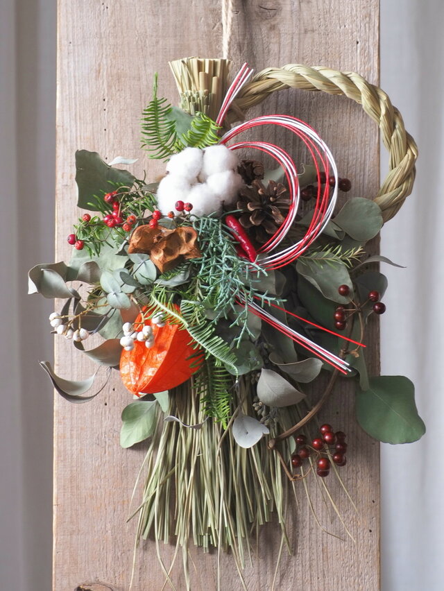 森のお正月飾り42cm② | iichi 日々の暮らしを心地よくする