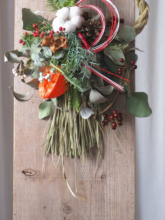 森のお正月飾り42cm② | iichi 日々の暮らしを心地よくする