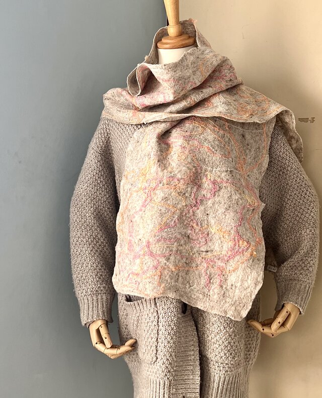 メリノウールのストール