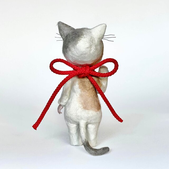 和紙人形『招き猫(三毛猫)』 | iichi 日々の暮らしを心地よくする