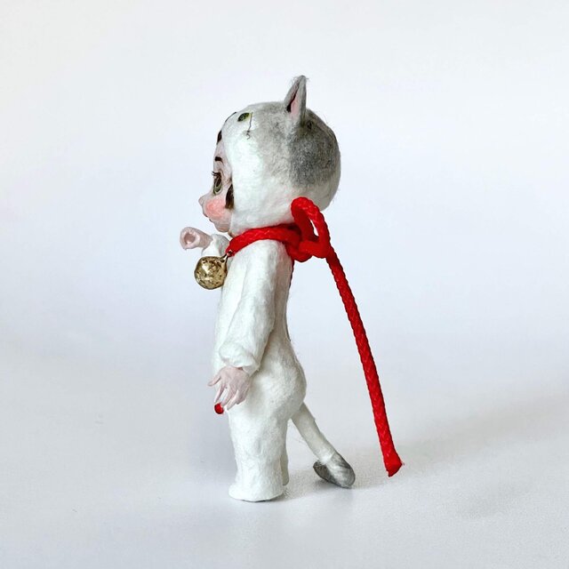 和紙人形『招き猫(三毛猫)』 | iichi 日々の暮らしを心地よくする