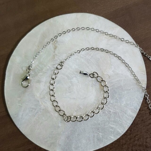 シルバーアクセサリー イルカネックレス・ ピアスセット ホワイト 