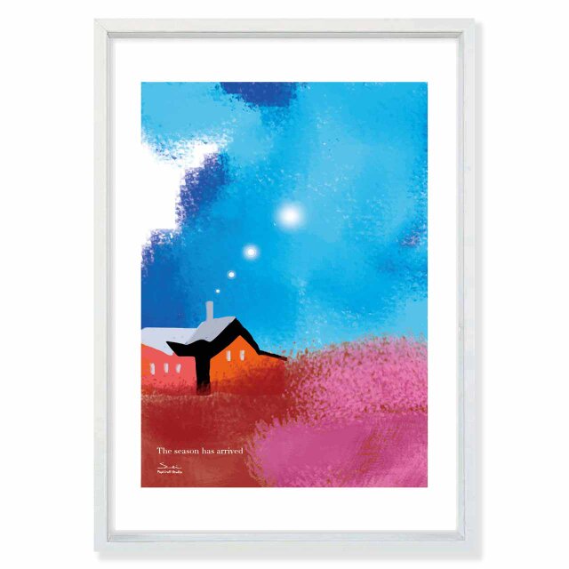 やってきた季節　送料無料 　イラスト　たのしくなるお部屋　ポスター　アートポスター　アートsei検索新着順　3444