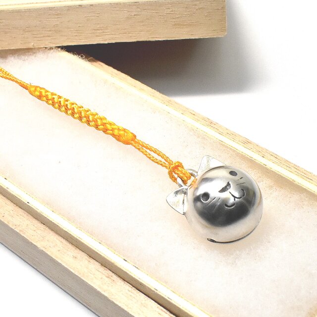 猫の鈴　鈴の根付【一点物】No-010