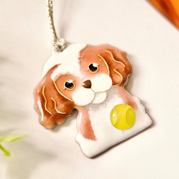 うちの子オーダー】犬さん猫さん•七宝焼根付け | iichi 日々の暮らしを