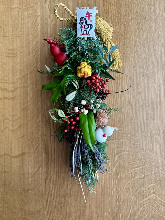 縁起の良いものいっぱい　お正月飾《受注製作》