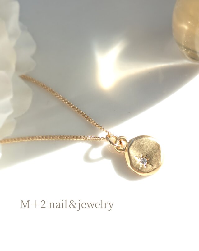 送料無料☆スター☆マットなゴールドモチーフ ネックレス