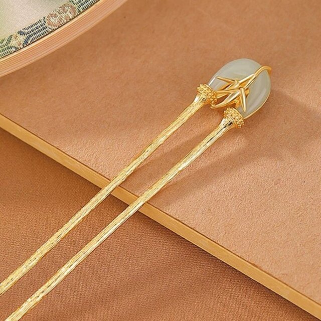 竹のかんざし - 和の伝統とモダンなエレガンスが見事に融合　K198