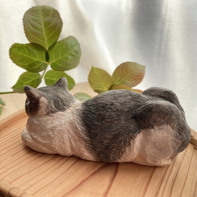 猫の置物 香箱座り Amazon.co.jp: 猫の置物 香箱座り(こうばこずわり)子猫 茶トラ