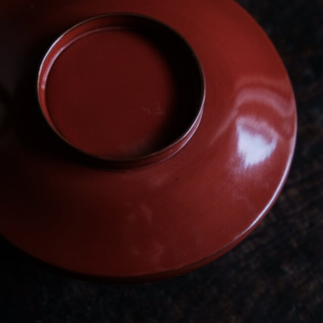 赤で素敵◇ 時代物 漆芸蓋付椀 漆器 骨董・antiques 古民家 古道具