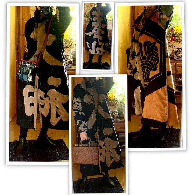 奉納旗と幟旗のコート斜めがけバック付き