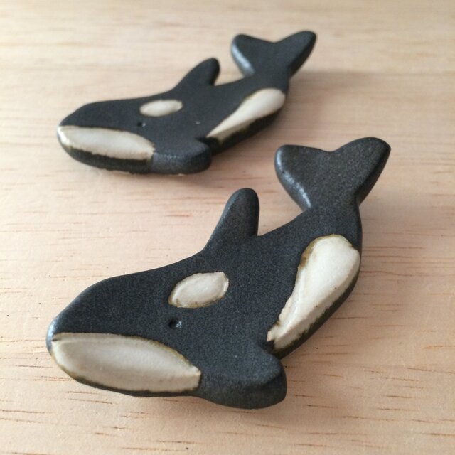 シャチのはしおき（2個セット） | iichi 日々の暮らしを心地よくする