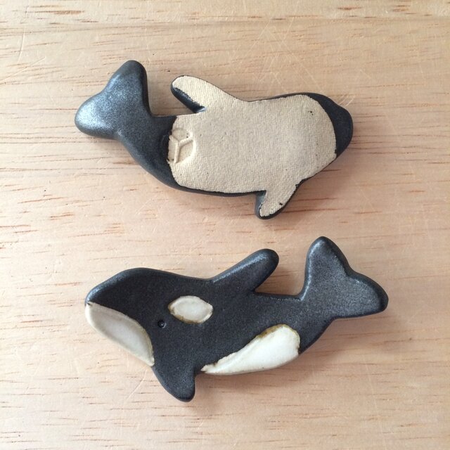 シャチのはしおき（2個セット） | iichi 日々の暮らしを心地よくする