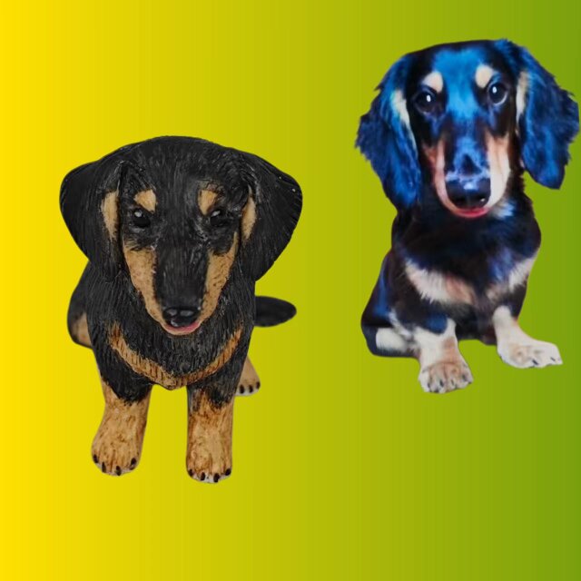 ペット 似顔絵 人形 オーダーメイド、 ペットの写真で フィギュア プレゼント、犬 愛犬 肖像画、うちの子 置物、ドール