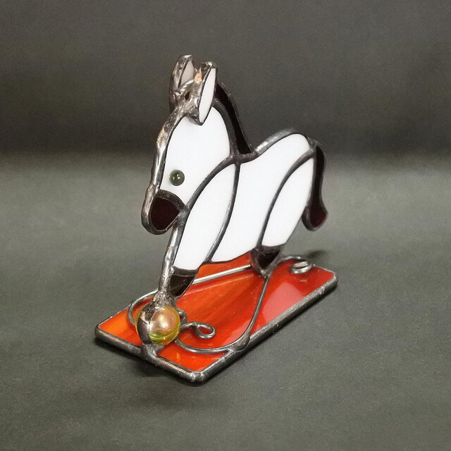 ステンドグラス干支 午「お馬のしろ♪」 | iichi 日々の暮らしを