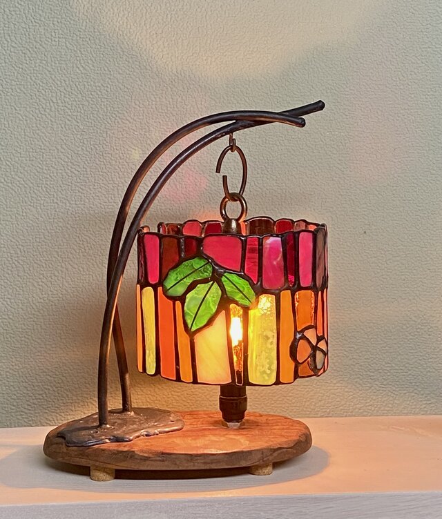 秋の紅葉テーブルランプ