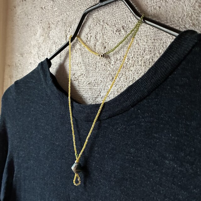 happy price＊ひとつぶ＋ネックレス＠アフリカの再生玉＋フランスの