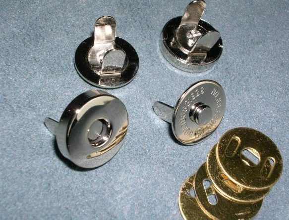 マグネットボタン ニッケル(シルバー) 18mm 10個セットの画像1枚目