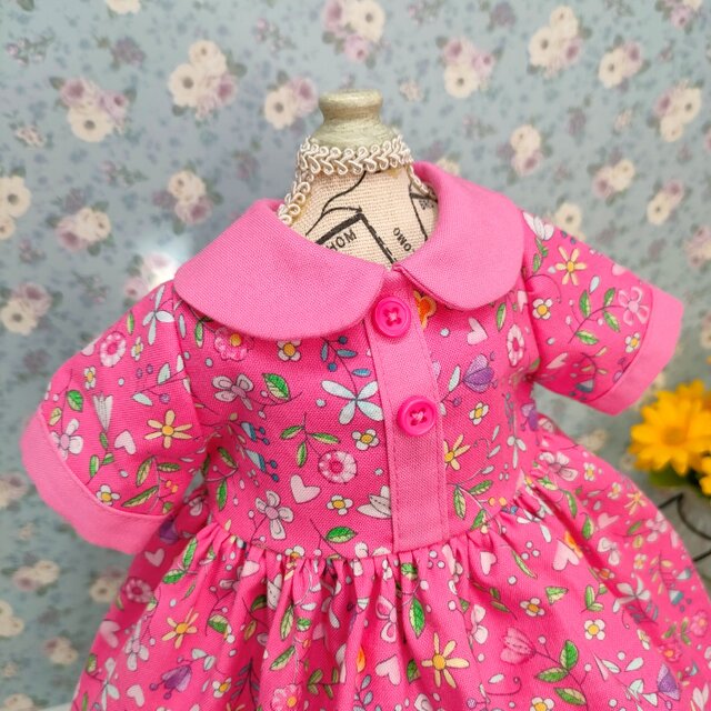 着せ替え人形の服　⑯　<春まつ雪うさぎ>