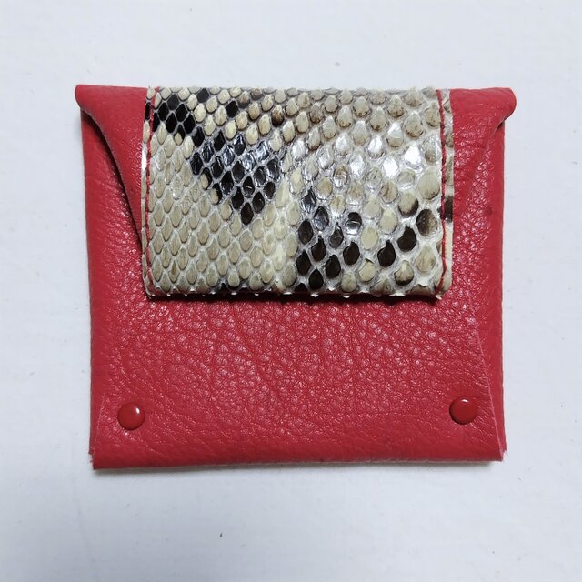 ★10周年感謝セール！200円OFF　カシメコインケース、パイソン