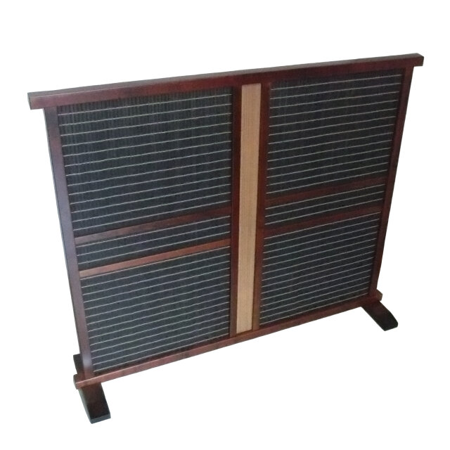 木製スリットデザイン間仕切り 衝立 パーテーション