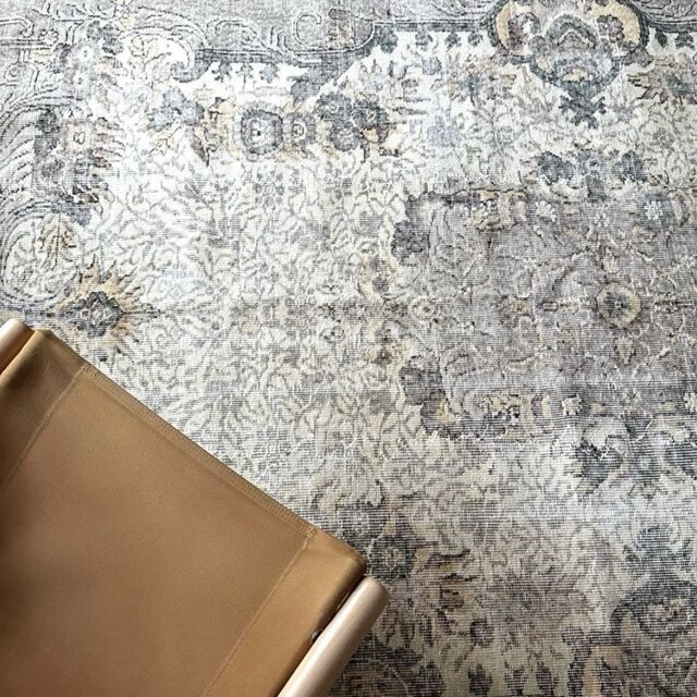 超大判171×286アンティークカラー メダリオン トルコヴィンテージラグ