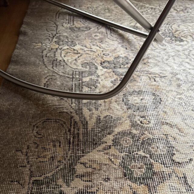 超大判171×286アンティークカラー メダリオン トルコヴィンテージラグ