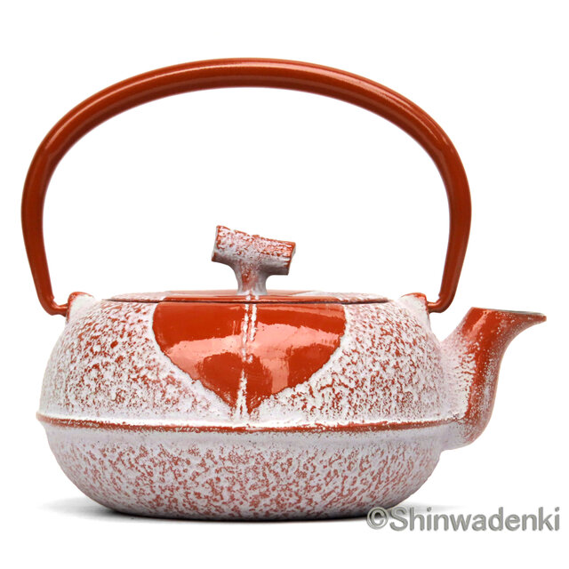 【お取り寄せ】南部鉄器 ティーポット 急須 木の葉 0.3L 日本製 内面ホーロー加工