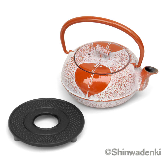 お取り寄せ】南部鉄器 ティーポット 急須 木の葉 0.3L 日本製 内面