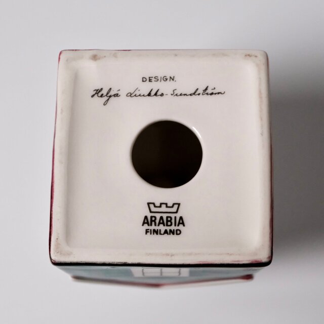 ARABIA Talo candleholder red アラビア タロ キャンドルホルダー