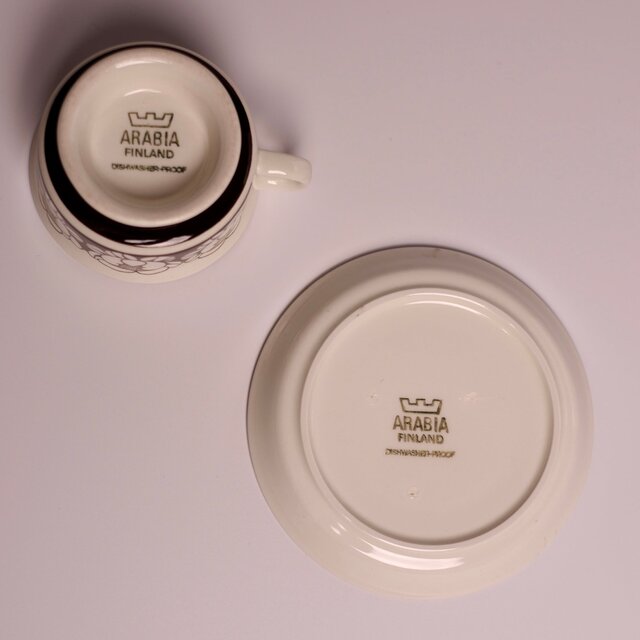 ARABIA Katrilli C&S アラビア カトリーリ デミタスカップ&ソーサー②