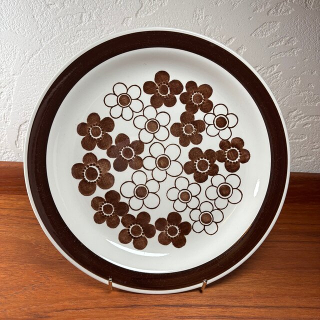 Rorstrand Anemon plate ロールストランド アネモン 24cmプレート ブラウン①