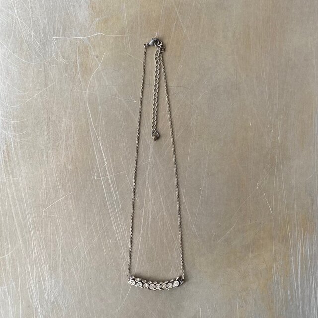 Vintage 90s USA retro crystal bijou necklace