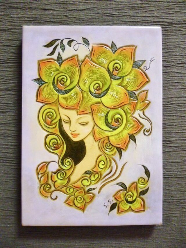 ☆10周年感謝セール!3000円OFF 革絵・花咲く | iichi 日々の暮らしを ☆10周年感謝セール!3000円OFF 革絵・花咲く | iichi 日々の暮らしを