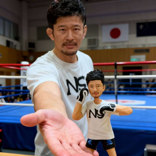 ボクシング好き 誕生日 プレゼント、オーダーメイド 写真から作る 似顔絵 人形, オリジナル 肖像画 置物 フィギュア 部活