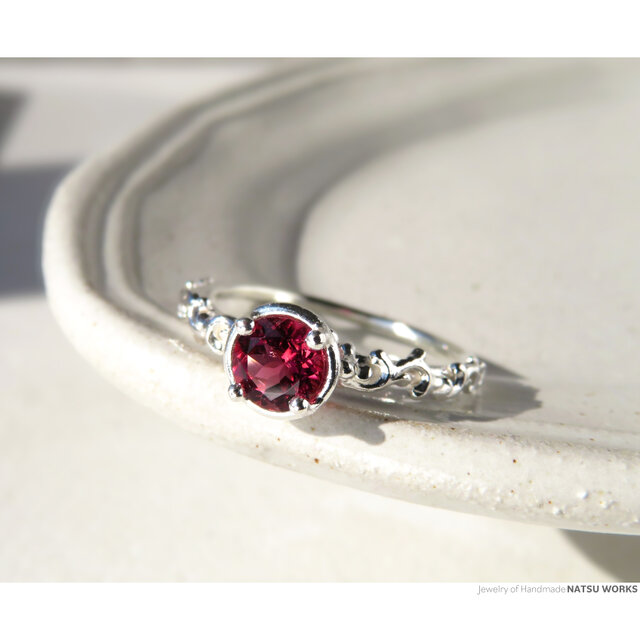 ピンク トルマリン リング / Gem and Botanical Pink Tourmaline Ring 215