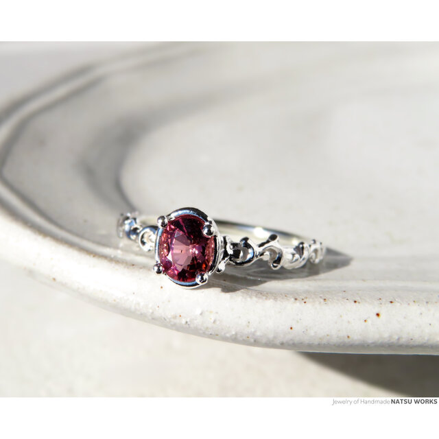 ピンク トルマリン リング / Gem and Botanical Pink Tourmaline Ring  220