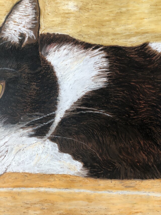 ウメ15」猫イラスト（原画） | iichi 日々の暮らしを心地よくする