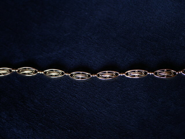 FB-07】フィリグリー K18 アンティークブレスレット アンティーク