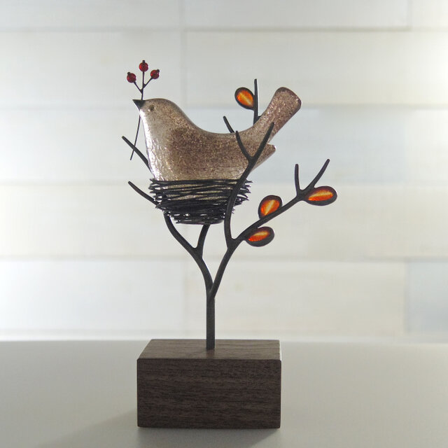 鳥のオブジェ［冬じたく］④