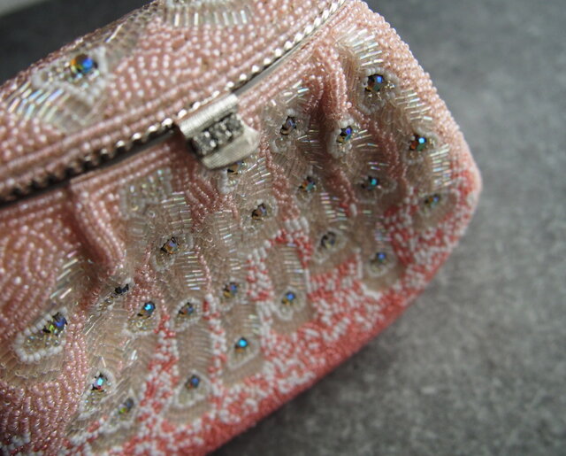 J*様 ビーズバッグ パーティーバッグ ヴィンテージバッグ アンティークビーズ ヴィンテージ ビーズ バッグ（Vintage Beads Chain Bag）- JeJe PIANO