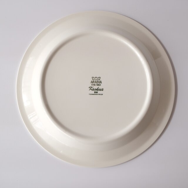 ARABIA Krokus plate アラビア クロッカス プレート モノトーン 26cm