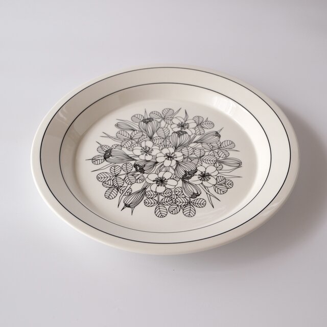 ARABIA Krokus plate アラビア クロッカス プレート モノトーン 26cm
